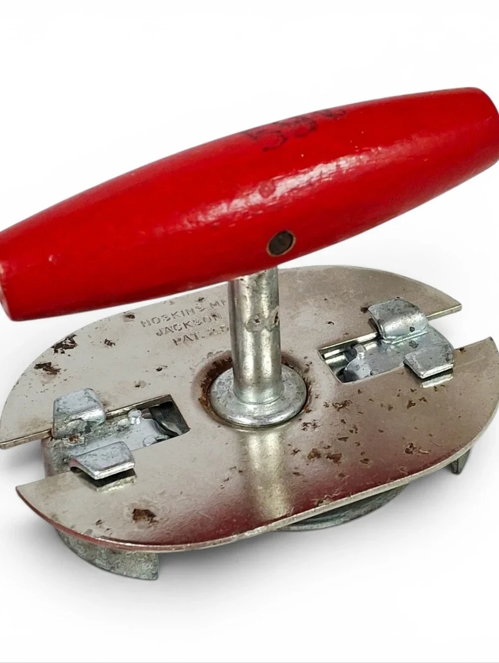 Vintage Red Hoskins MFG Jar Bottle Opener Kitchen Tool Collectible USA